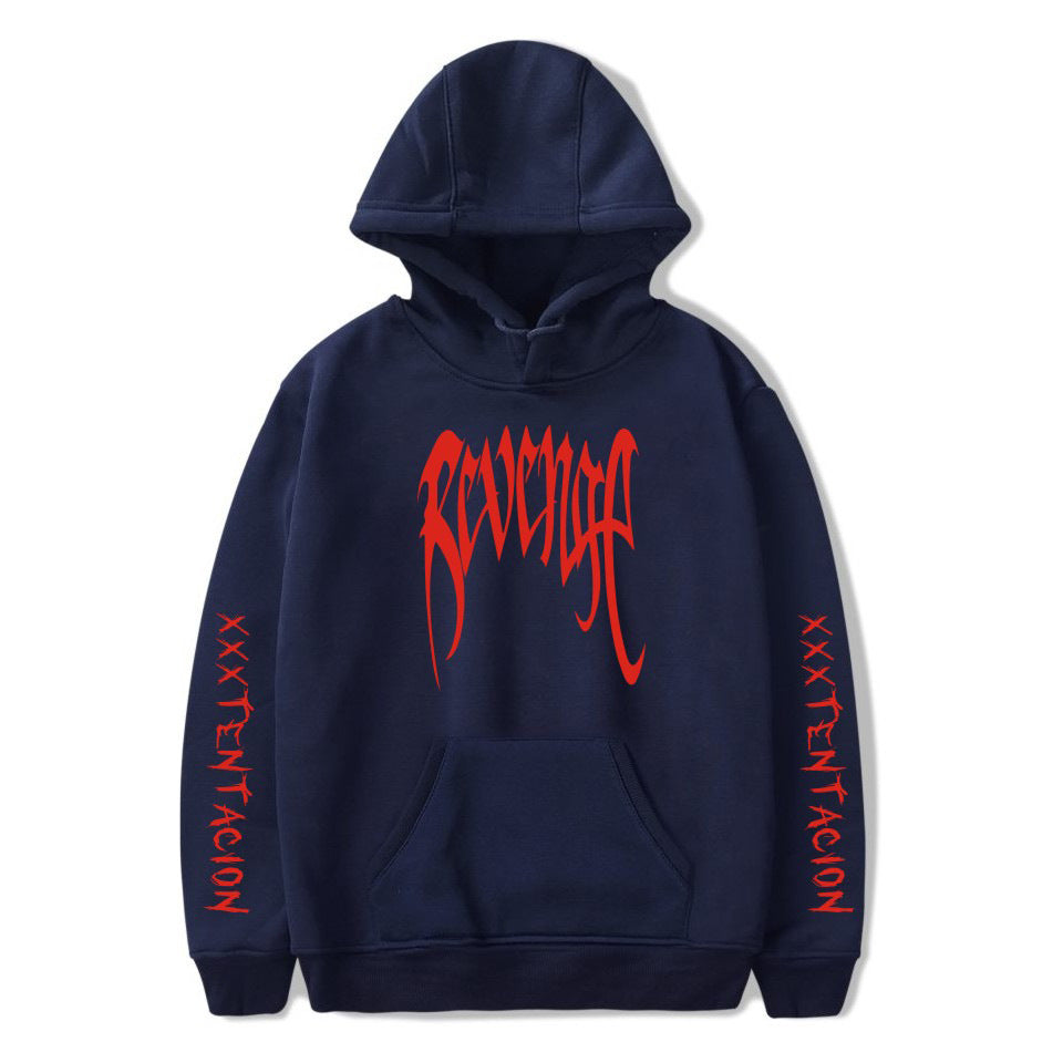 Bluza z kapturem Revenge XXXTentacion Męska damska bluza z kapturem Streetwear Sudadera Hombre Harajuku Męska bluza z kapturem z okrągłym dekoltem 