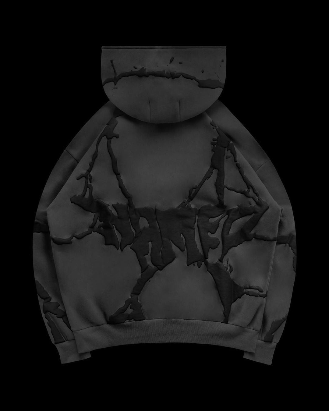 Plush foam printed hoodie set