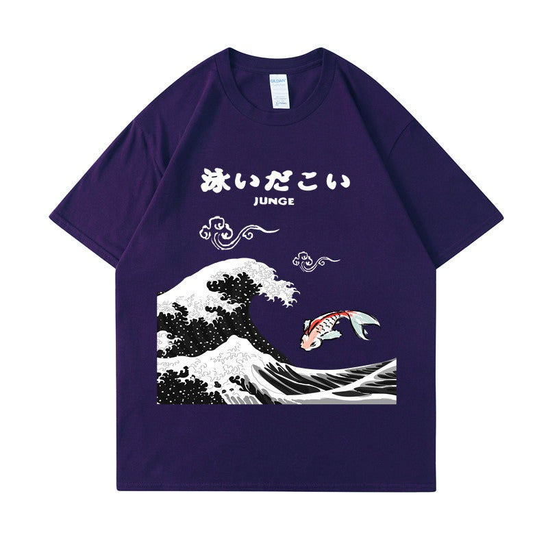 T-shirt with a Japanese style print