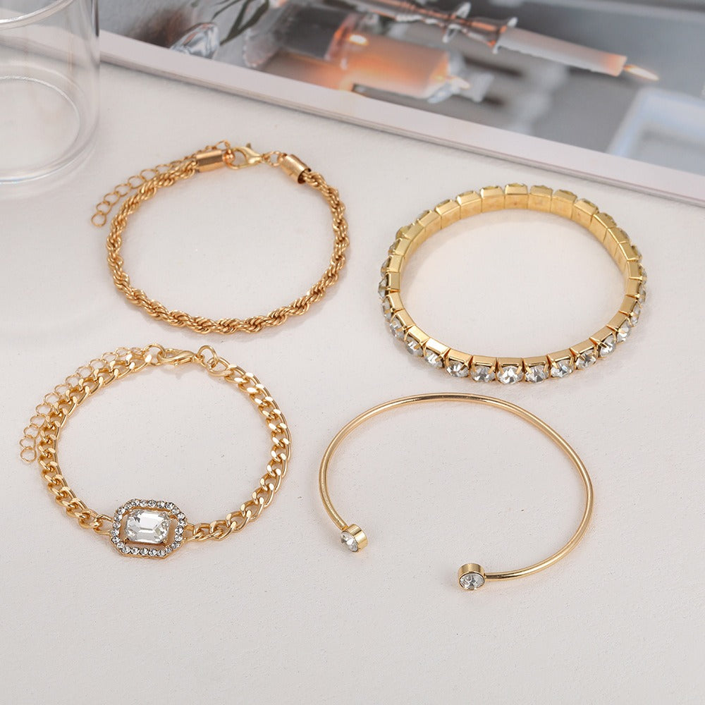 Full diamond bracelet set