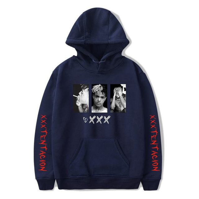 Bluza z kapturem Revenge XXXTentacion Męska damska bluza z kapturem Streetwear Sudadera Hombre Harajuku Męska bluza z kapturem z okrągłym dekoltem 