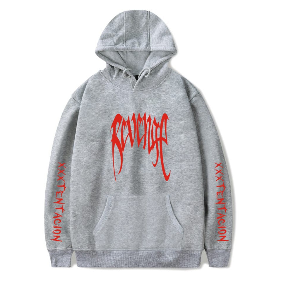 Bluza z kapturem Revenge XXXTentacion Męska damska bluza z kapturem Streetwear Sudadera Hombre Harajuku Męska bluza z kapturem z okrągłym dekoltem 