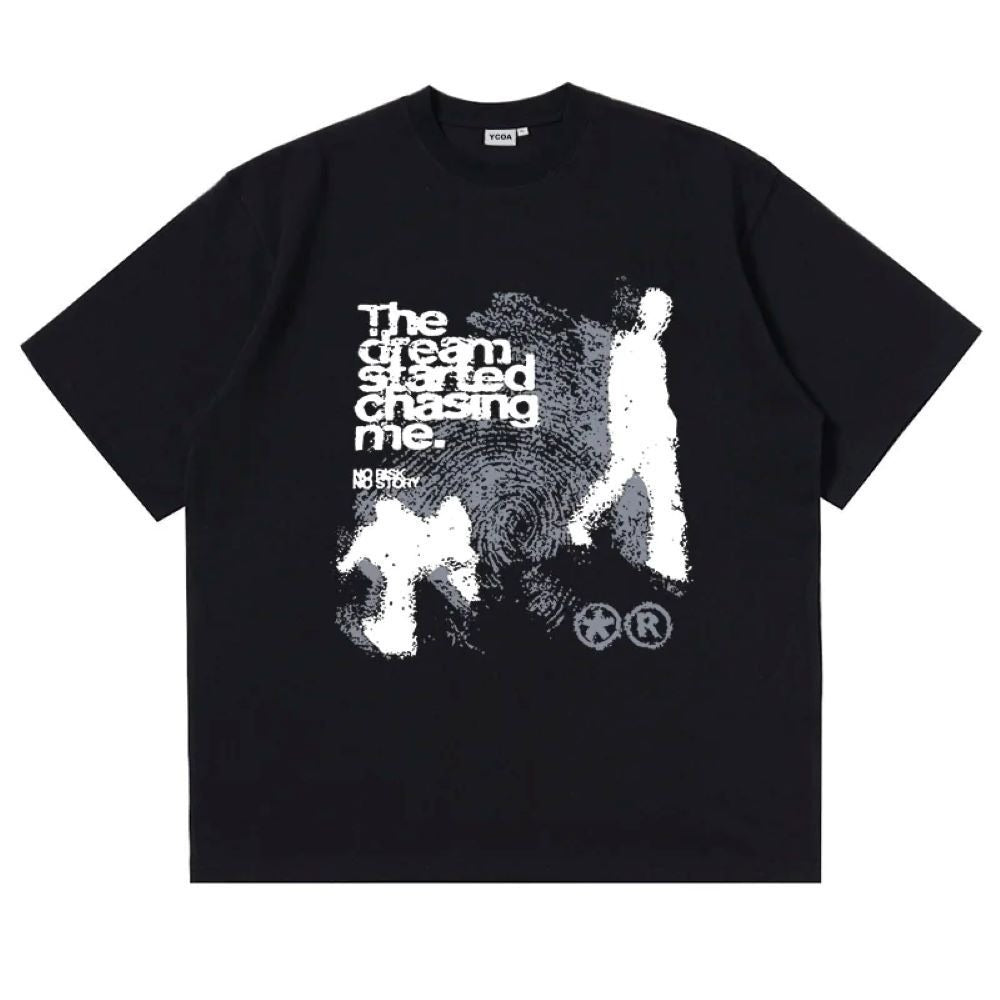 Streetwear T-shirt with a shadow motif