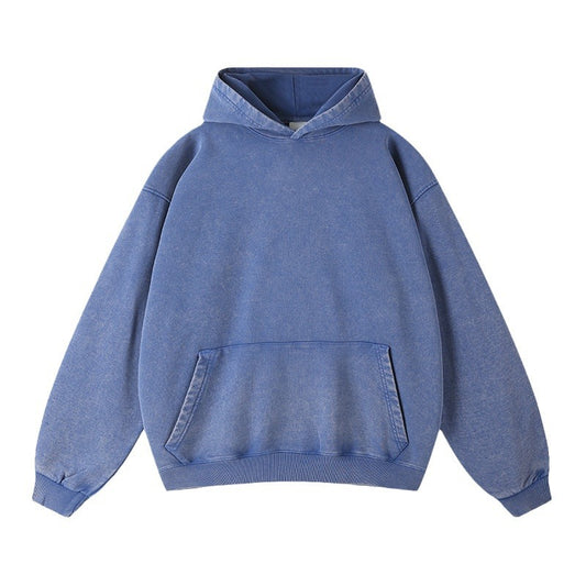 Plain washed patter hoodie