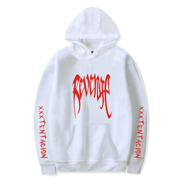 Bluza z kapturem Revenge XXXTentacion Męska damska bluza z kapturem Streetwear Sudadera Hombre Harajuku Męska bluza z kapturem z okrągłym dekoltem 