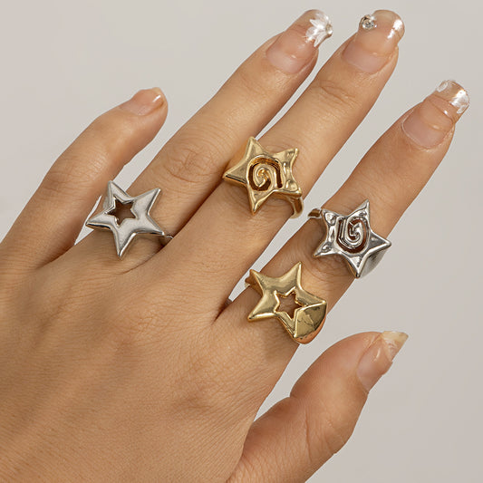 Stars-shaped rings