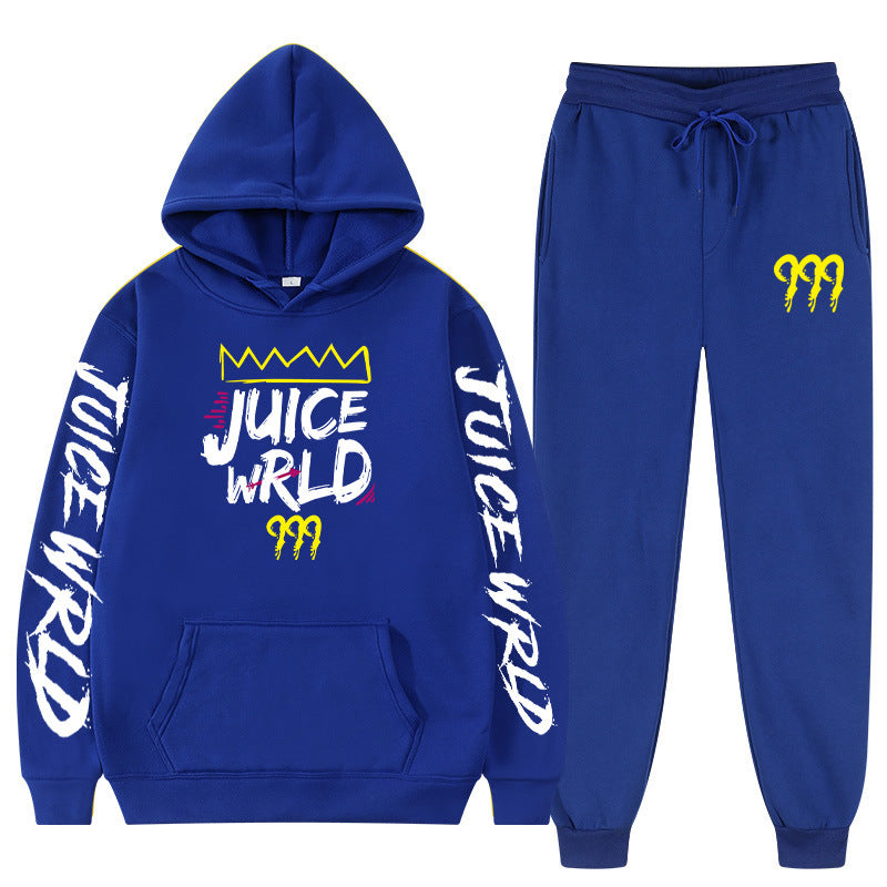 Hoodie and pants with Juice Wrld print set