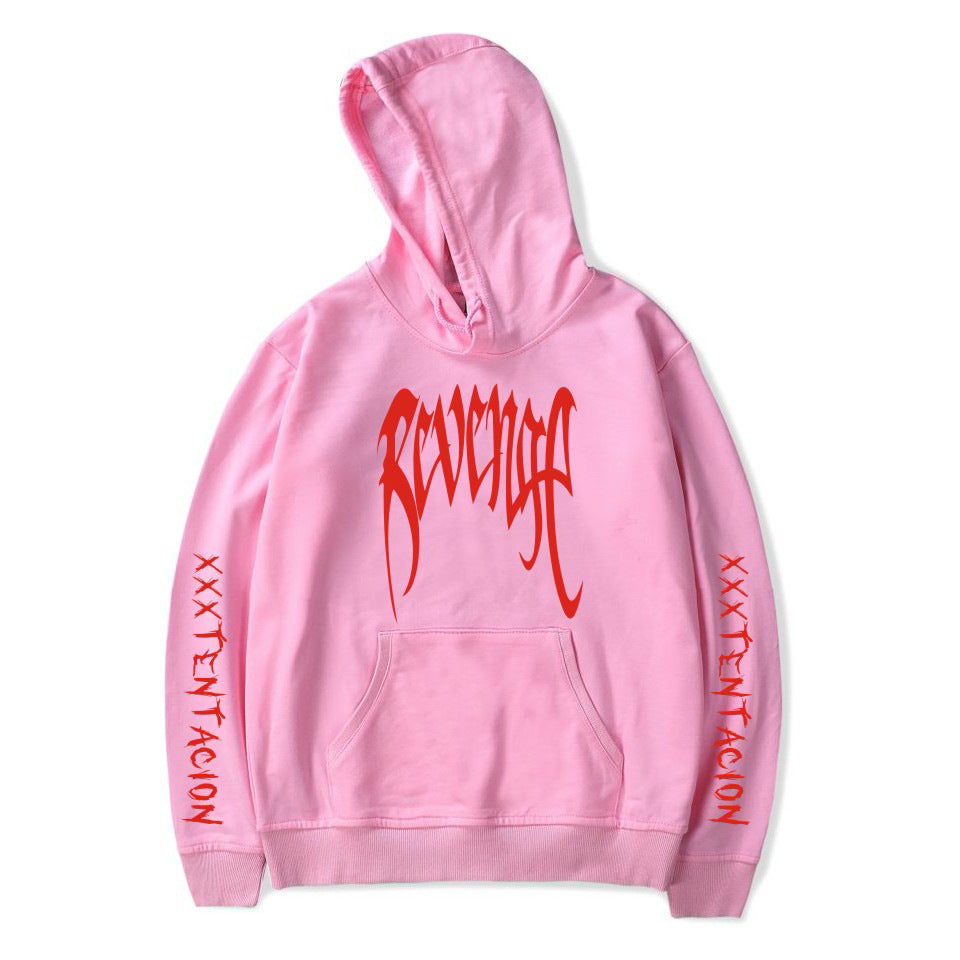 Bluza z kapturem Revenge XXXTentacion Męska damska bluza z kapturem Streetwear Sudadera Hombre Harajuku Męska bluza z kapturem z okrągłym dekoltem 