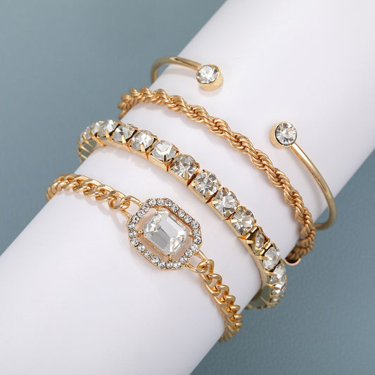 Full diamond bracelet set