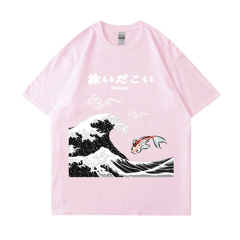 T-shirt with a Japanese style print