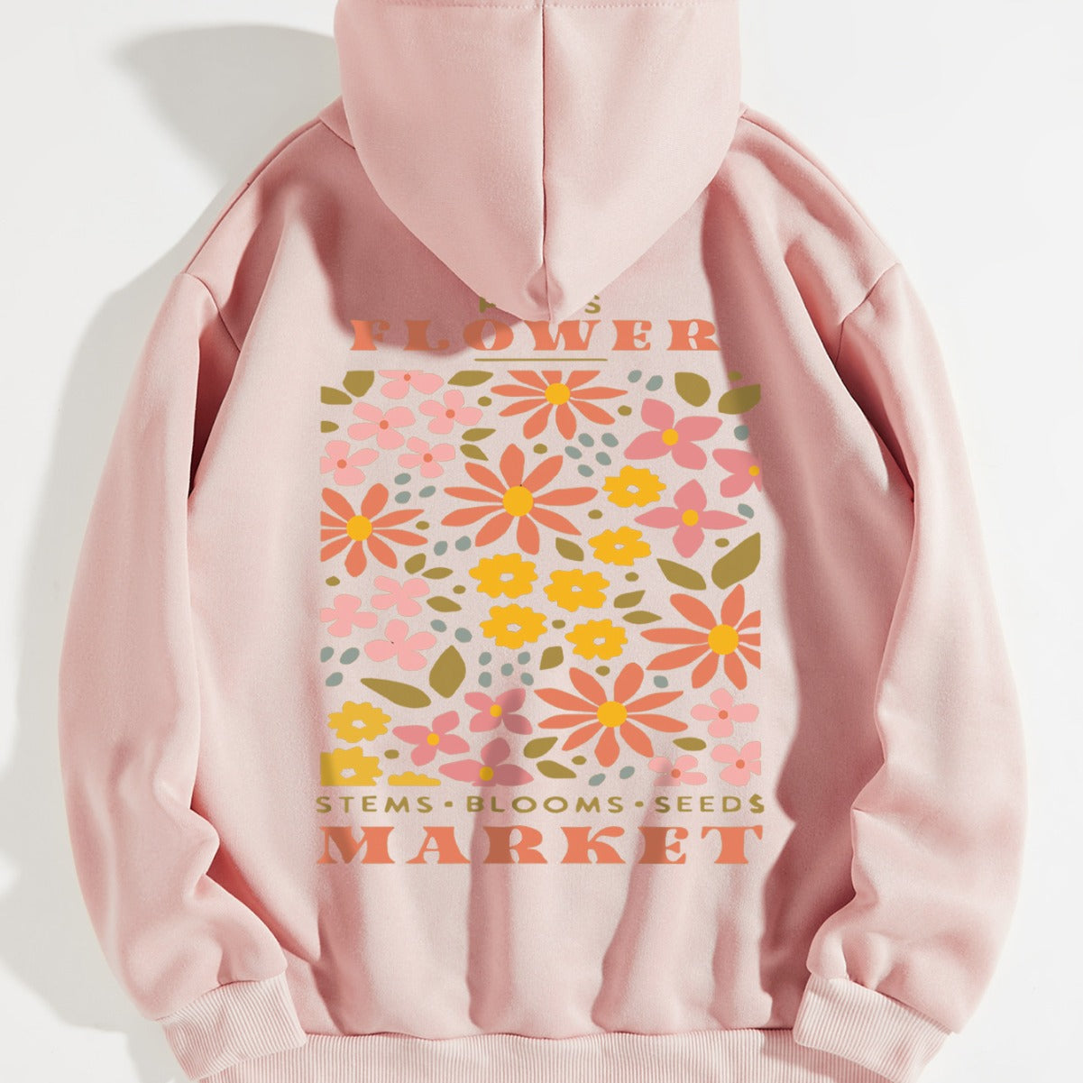 Floral pattern hoodie