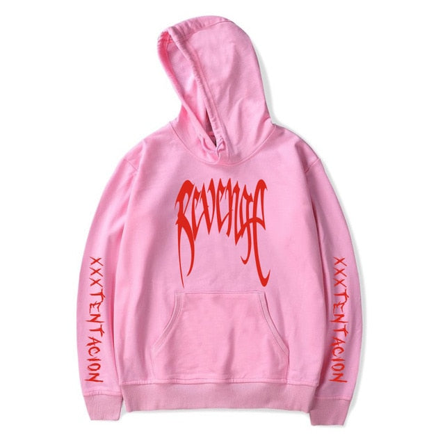 Hoodie with XXXTentacion print pattern