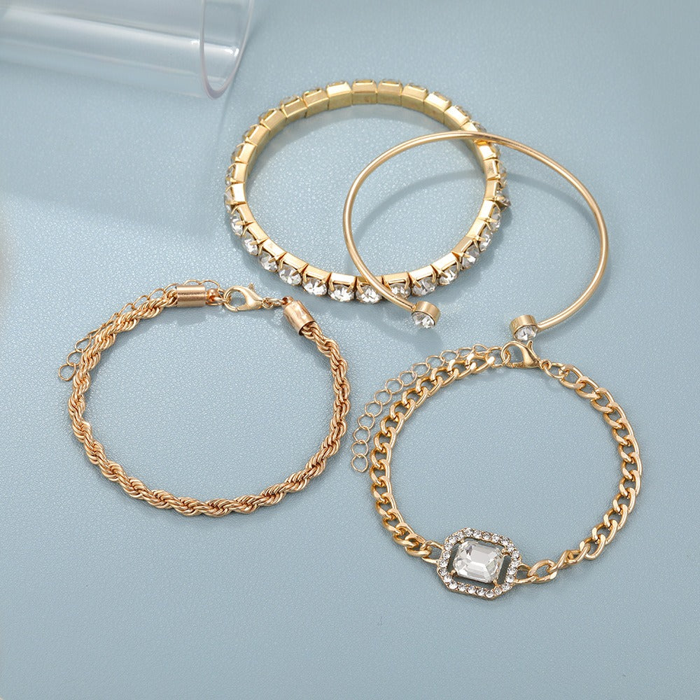 Full diamond bracelet set