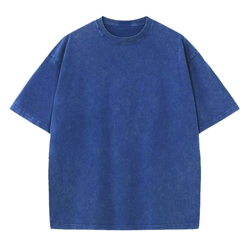 Plain T-shirt with a washed motif