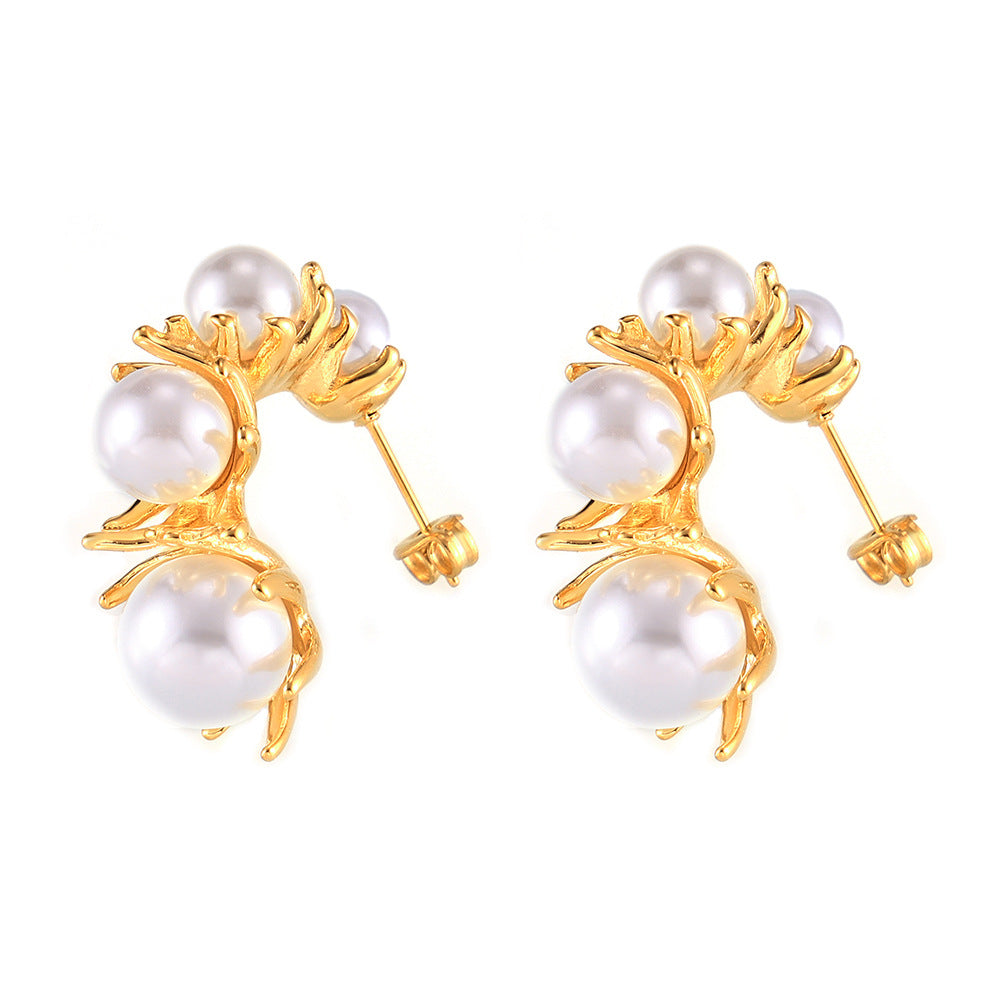 Pearl earrings