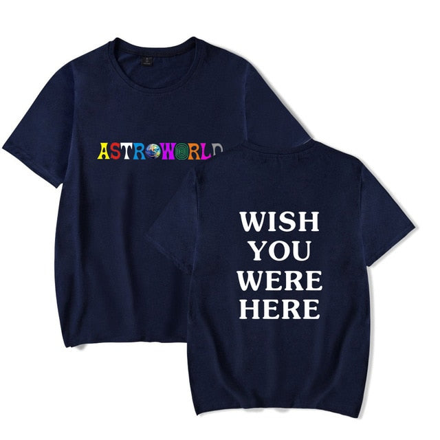 T-shirt with ASTROWORLD album patten