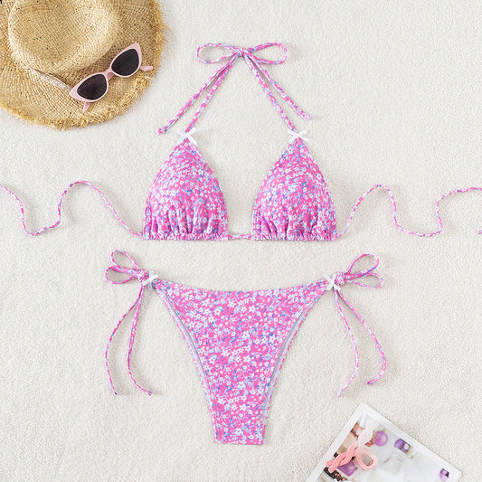 Two-piece bikini style swimsuit