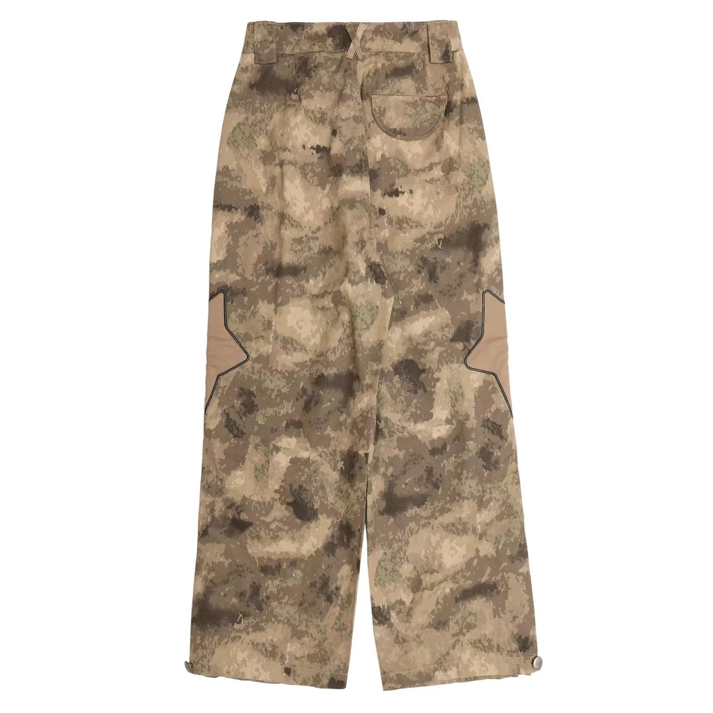 Camo pants with zippered legs