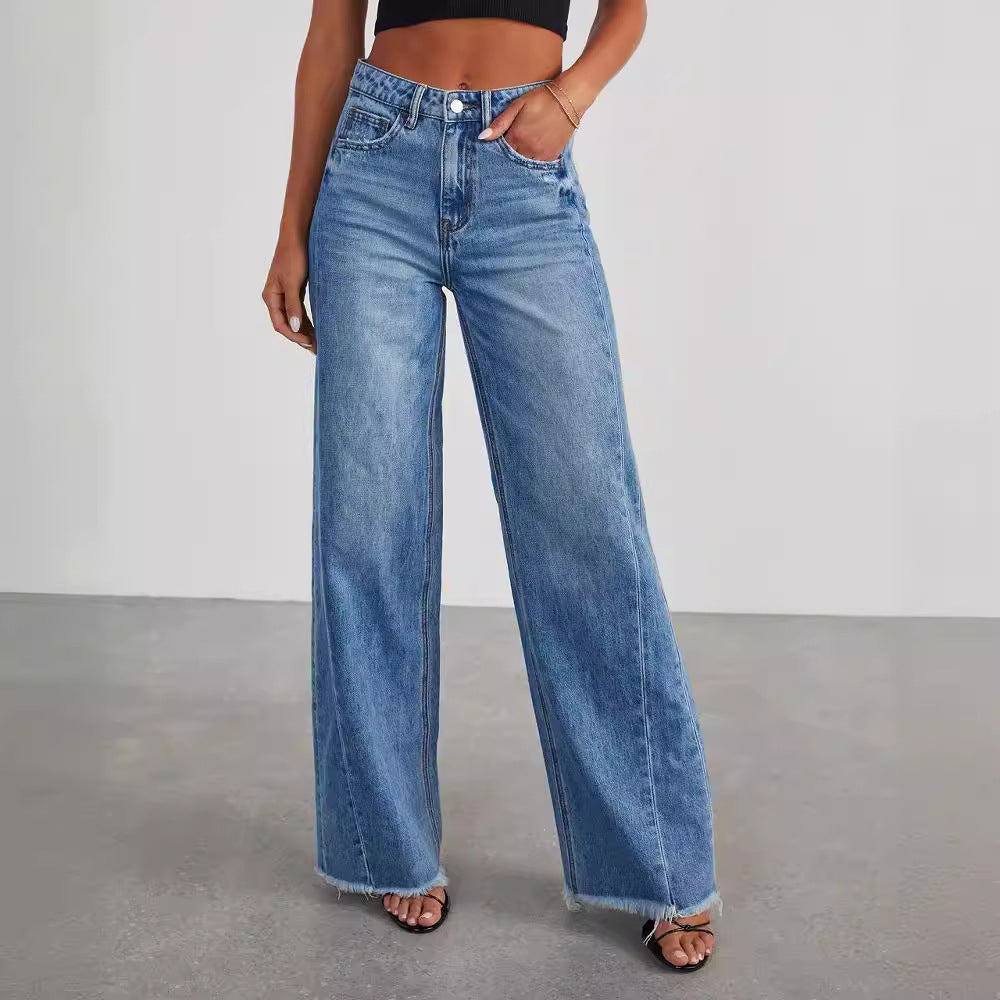 Loose wide vintage jeans