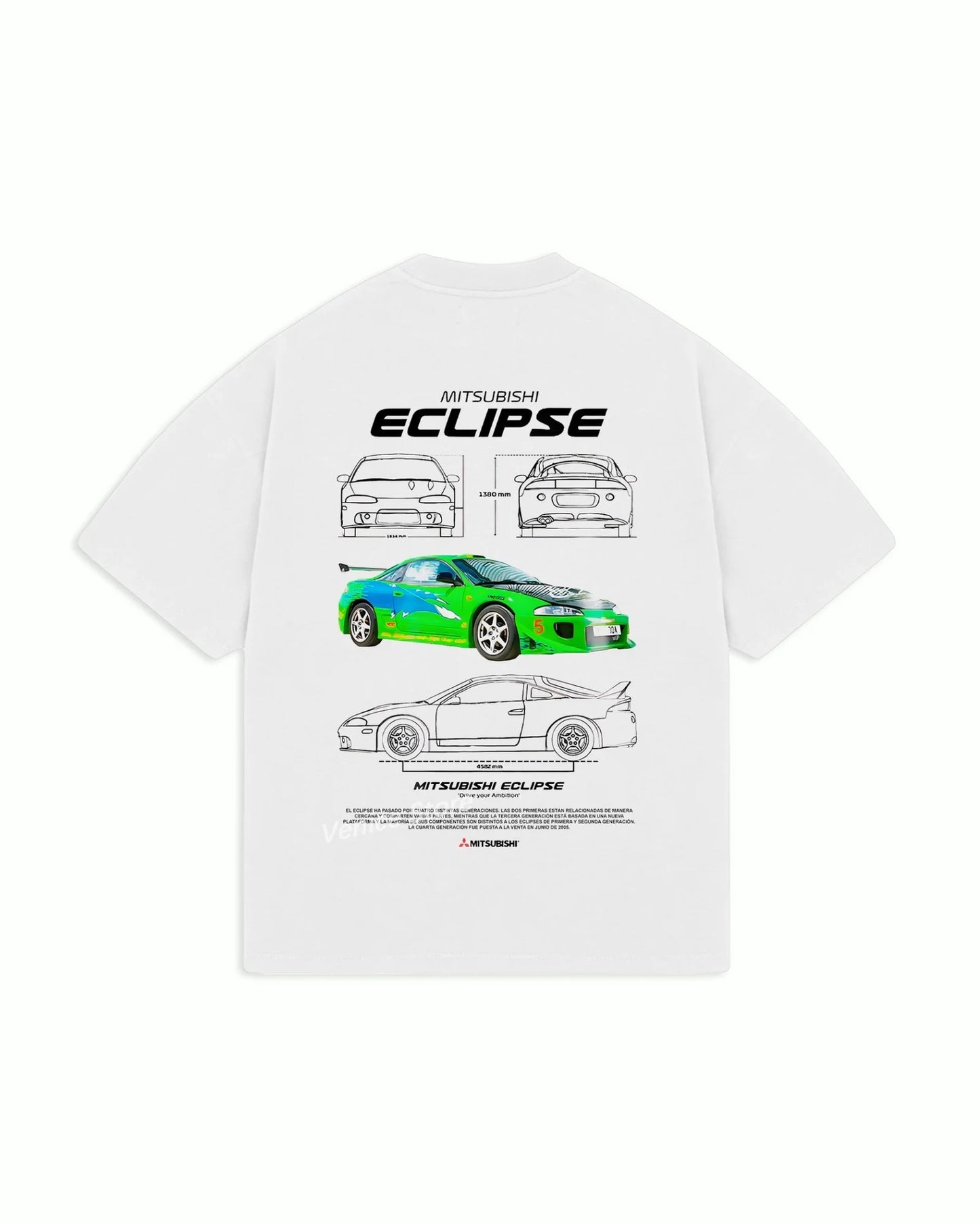 T-shirt with a car print