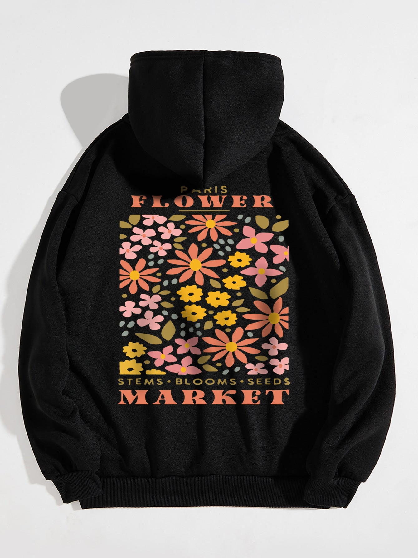 Floral pattern hoodie