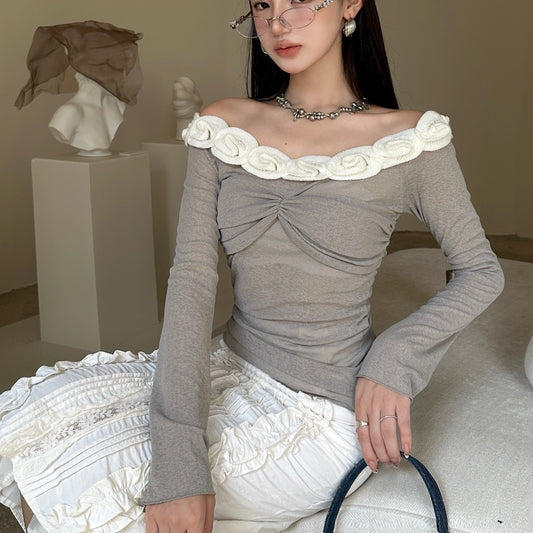 Ballet style long sleeve top