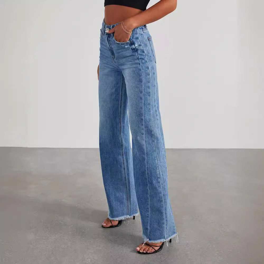 Loose wide vintage jeans