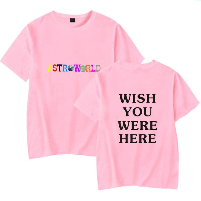 T-shirt with ASTROWORLD album patten