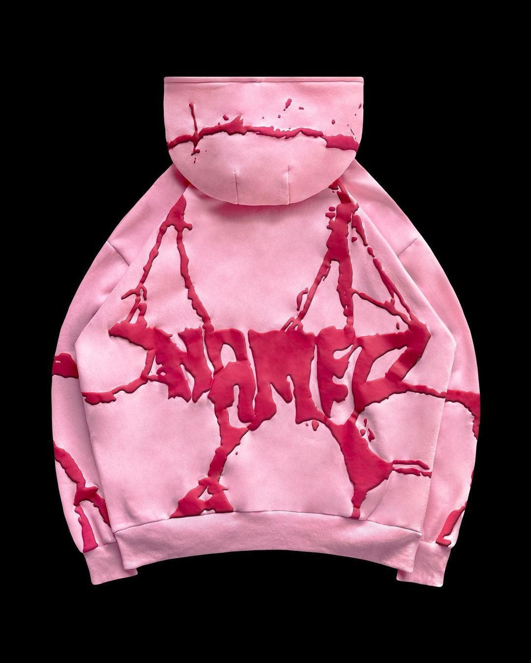 Plush foam printed hoodie set