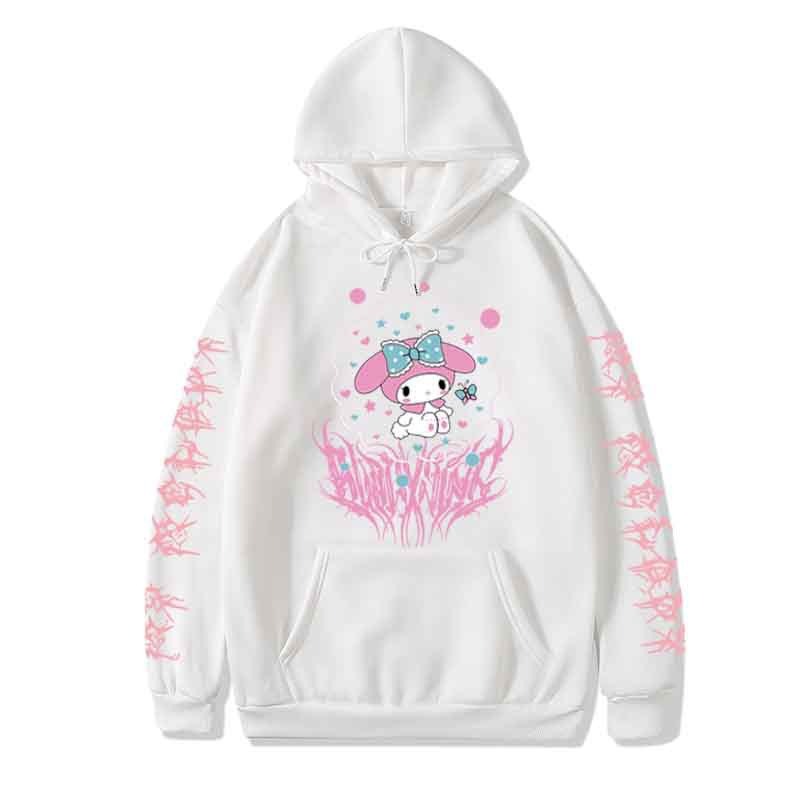 Hoodie with Kuromi pattern