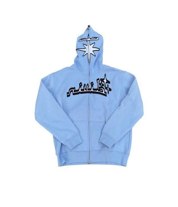 Zip-up hoodie with print pattern