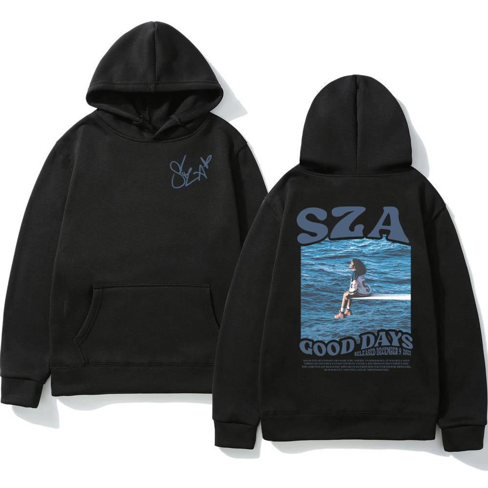 Stylish hoodie with SZA theme