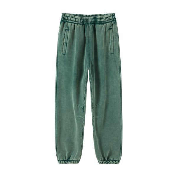 Stylish pants with a washed motif