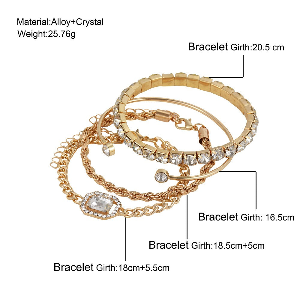 Full diamond bracelet set