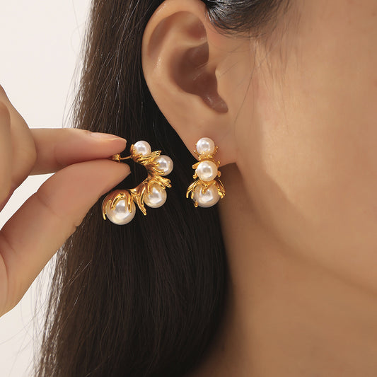 Pearl earrings