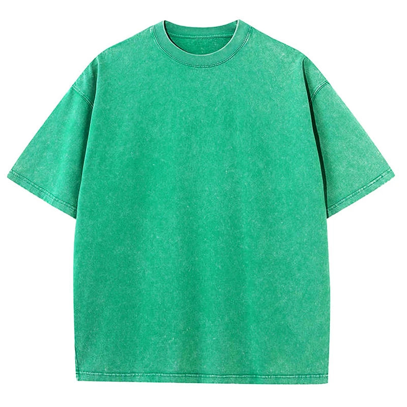 Plain T-shirt with a washed motif